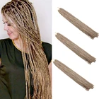 30 ''Длинные Синтетические косички Zizi Box, плетеные крючком волосы для наращивания, розовые, фиолетовые, цветные, 28 корнейупаковка, 45 г, Lulalatoo