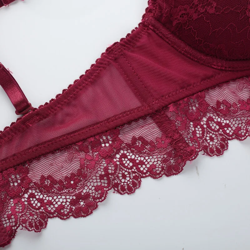 Женское нижнее белье OranriTing с кружевом и прозрачными трусиками мягкое большого