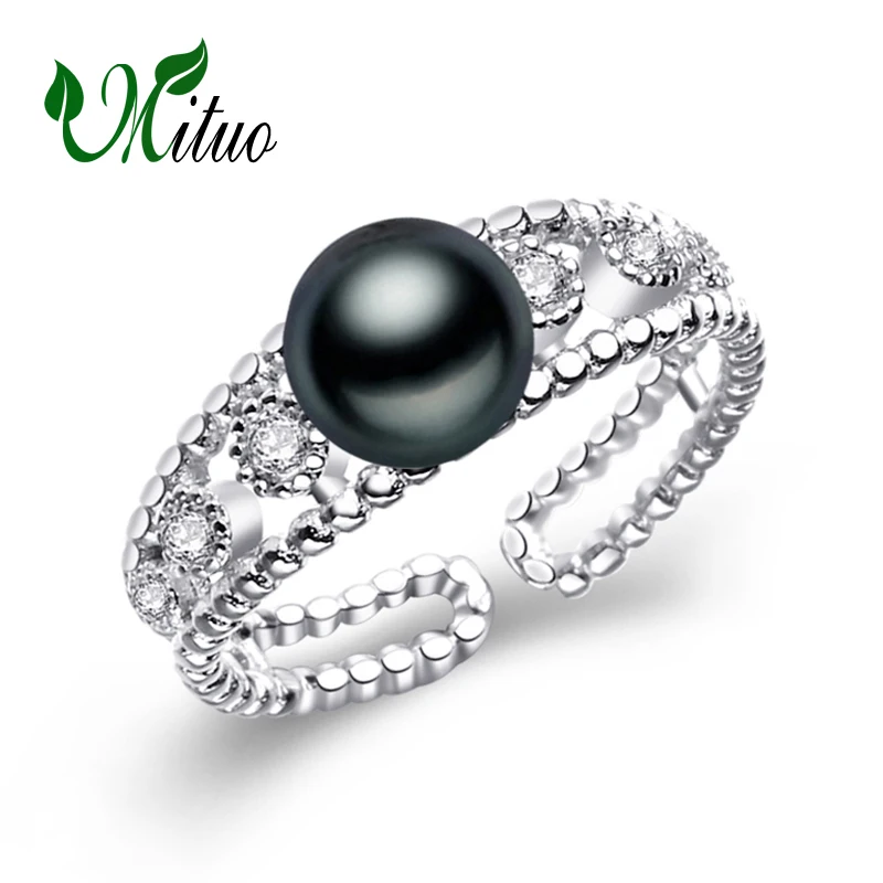 MITUO жемчужные ювелирные изделия белые бусины Цветок Пресноводный