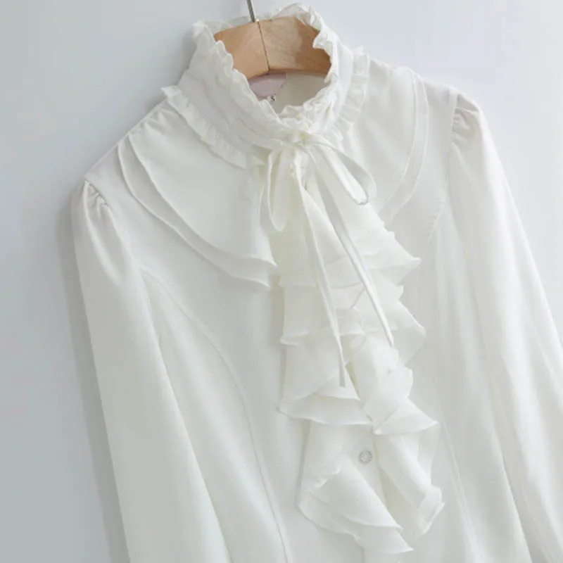 Blusas Para Oficina женские рубашки с длинным рукавом шифоновая блузка воротником