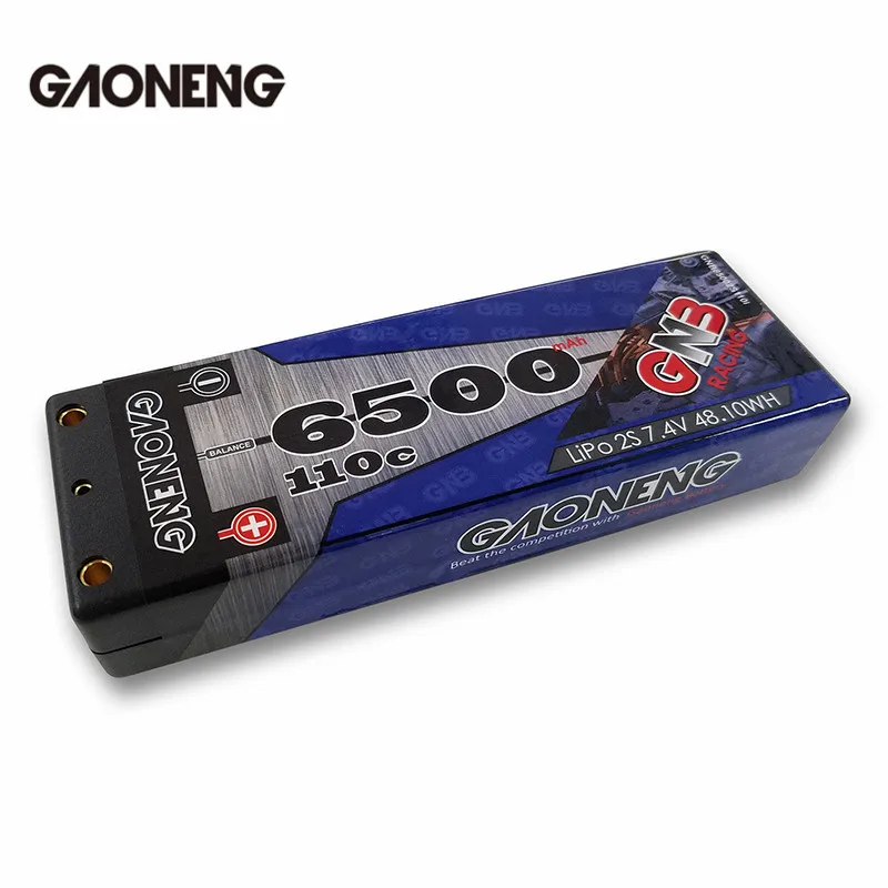 Высокое качество Gaoneng GNB 7 4 V 6500mAh 110C 2S перезаряжаемая Lipo батарея T вилка для 1:10 RC