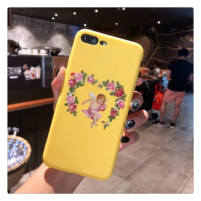 20491 Чехол для телефона с изображением ангелов Ренессанса для iPhone X, 7 Plus, XS, 10, мягкий силиконовый чехол из ТПУ с цветочным принтом для мальчиков, чехол для iPhone 6S, 8 Plus, XS Max, чехол - Цвет: 20491