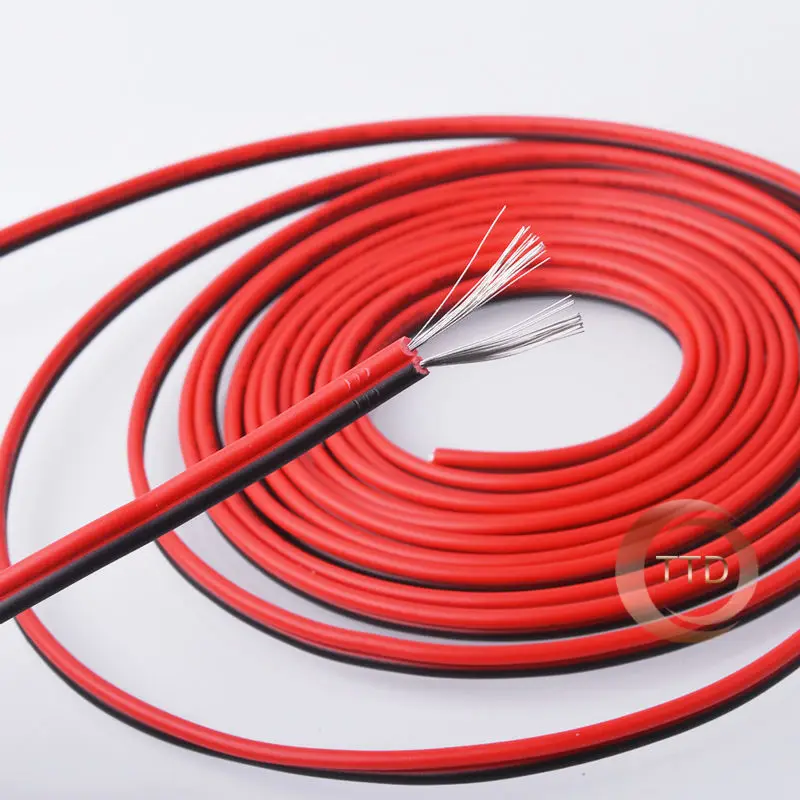 1 м 5 10 20 100 2pin красный черный кабель луженая медь 20AWG ПВХ изолированный провод