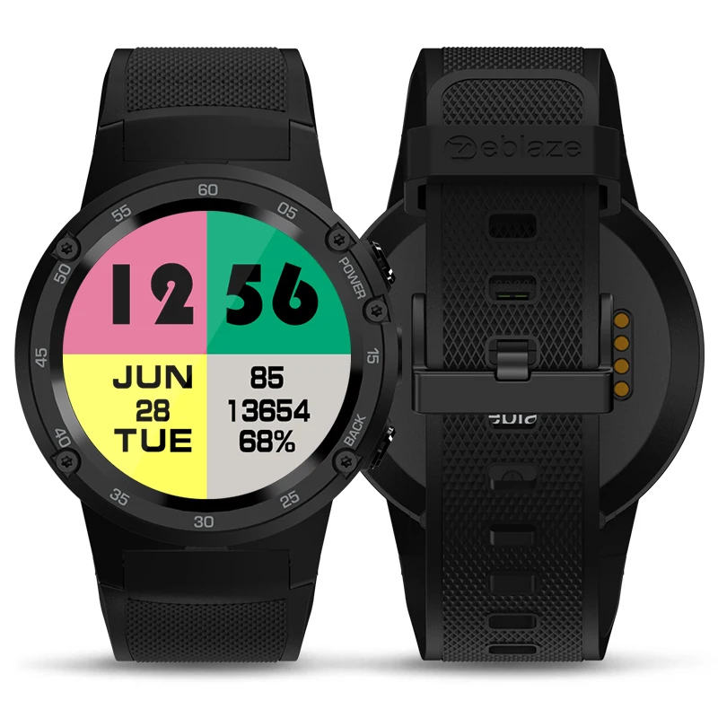 Zeblaze Crystal Display Thor Pro 3G GPS WiFi Android Смарт-часы для телефона 1 Гб + 16 5 Мп камера
