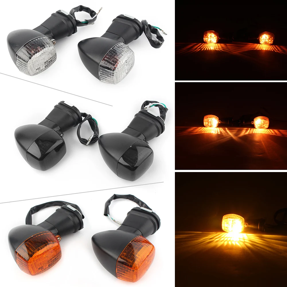 

Motorcycle Front Turn Signals Indicator Light For Kawasaki ZX-6R ZX-7R ZX-9R ZX-12R Ninja ZX6R ZX7R ZX9R ZX12R