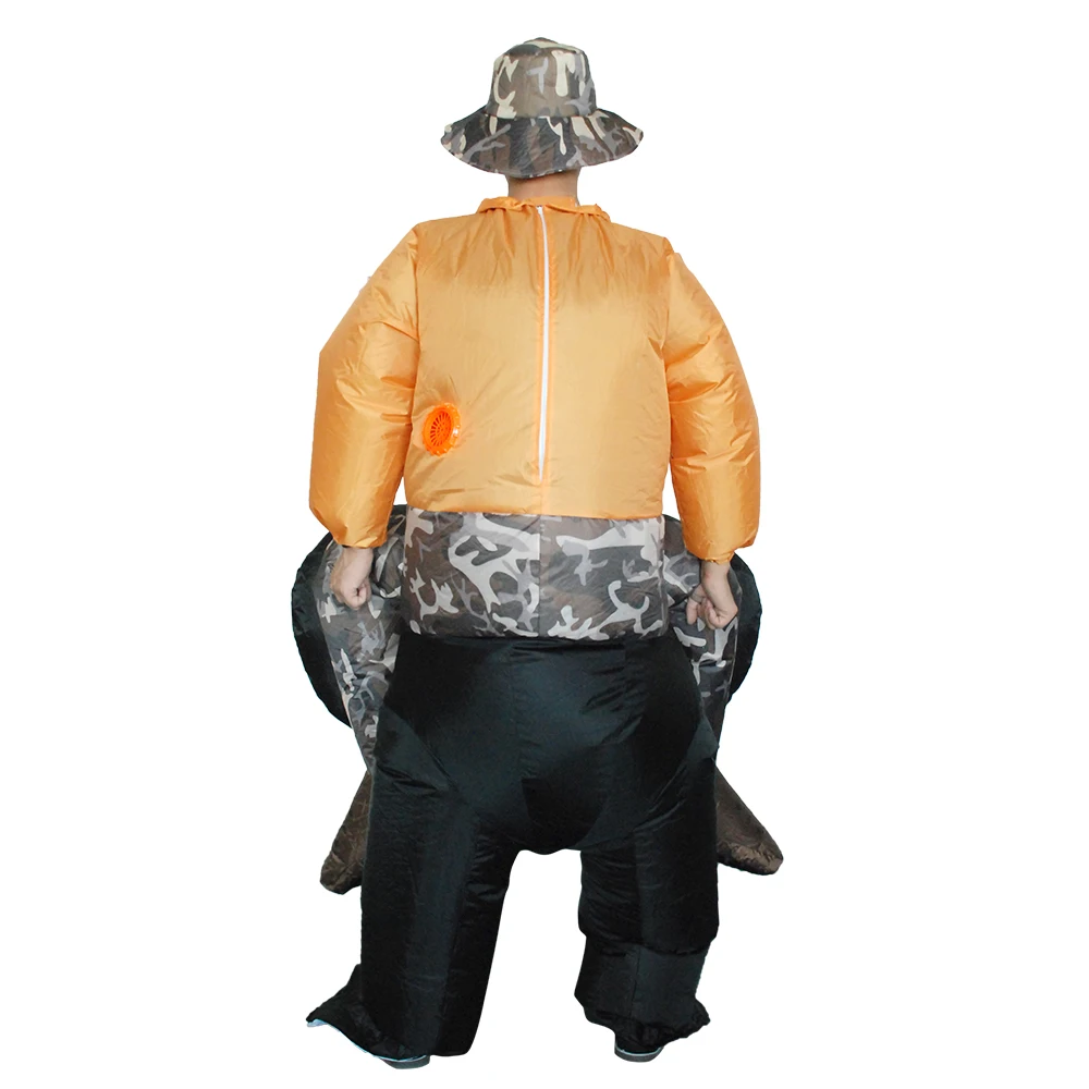 Прекрасный взрослый надувной костюм шимпанзе черный в виде орангутанга