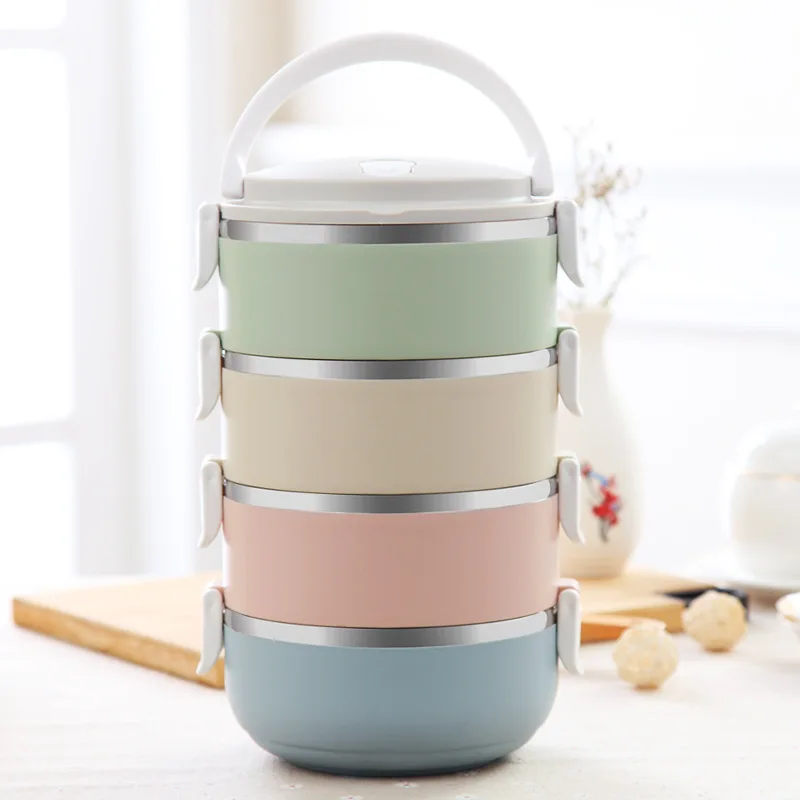 Коробка для обеда термальная еды Bento коробка из нержавеющей стали детей