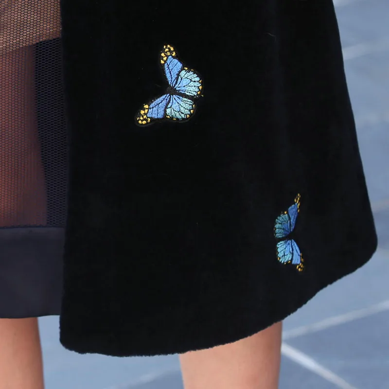 

AYUNSUE 2020 Fashion Winter Jacket Women Real Sheep Shearing Fur Coat Embroidery Natural Fur Coats Long Warm Wool Jackets CY7091