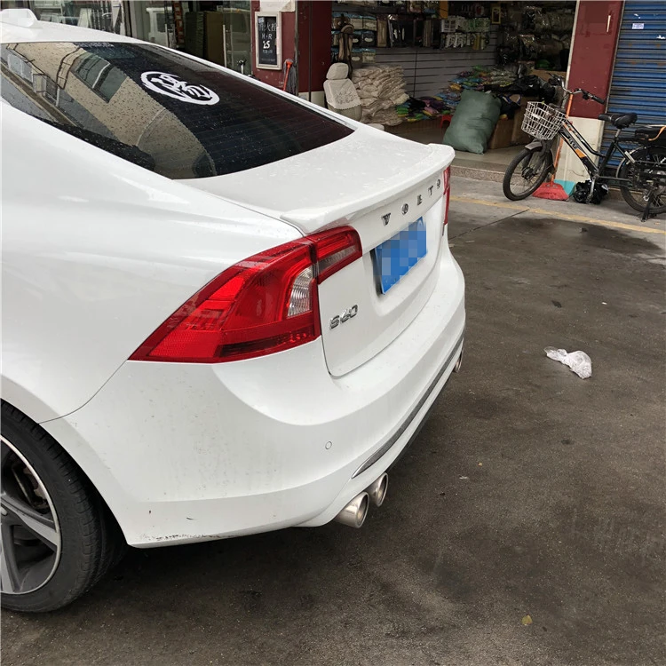 Для Volvo S60 Спойлер ABS Материал заднее крыло грунтовка цвет задний спойлер для Volvo S60 s60l S60L спойлер 2012