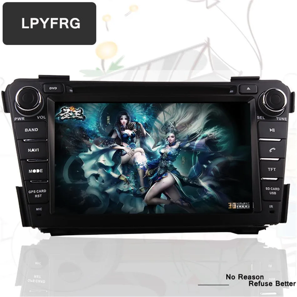 Автомагнитола с восьмиядерным процессором 1024x600 android 10 0 DVD GPS-навигацией для Hyundai I40