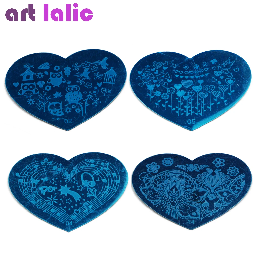 1 шт. новый цветок бабочка для дизайна ногтей пластины стальное изображение