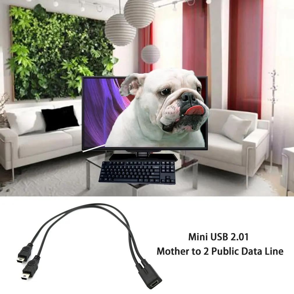 От 1 до 2 лет сплиттер кабель USB 0 мини 5 контактный женский двойной Мужской