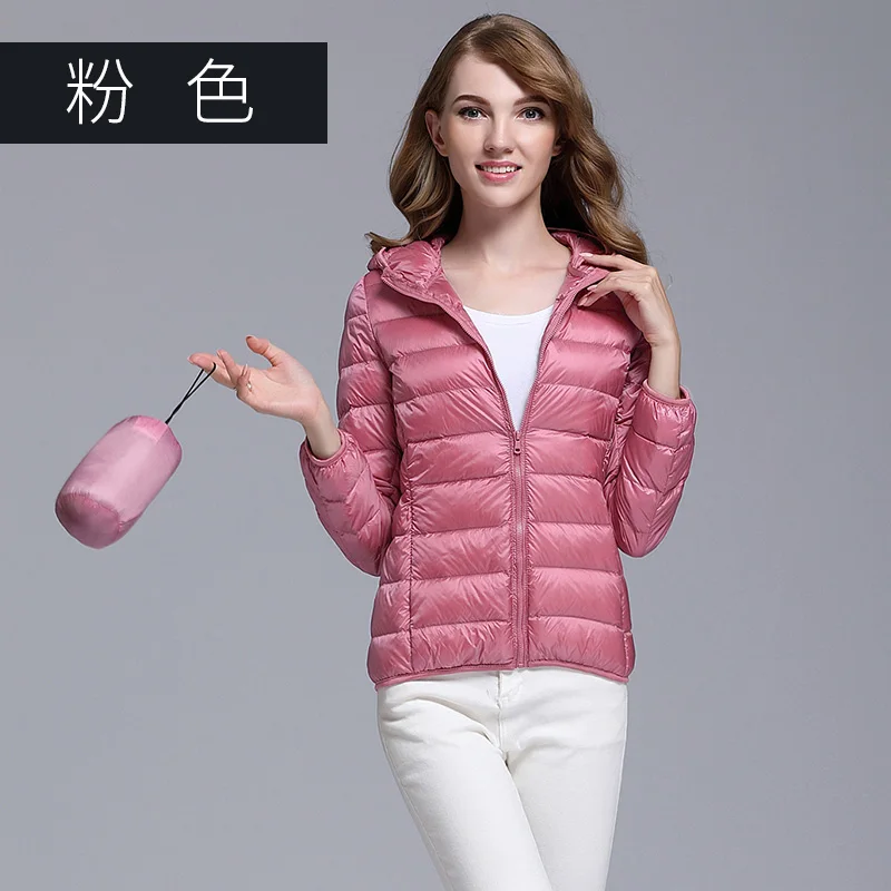 Женская светильник тка на белом утином пуху с капюшоном 14 цветов|coat down|coat fashioncoats