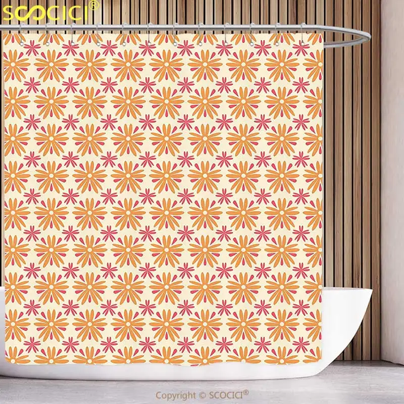 Крутая занавеска для душа цветочный осенний сезон тонированные цветы с