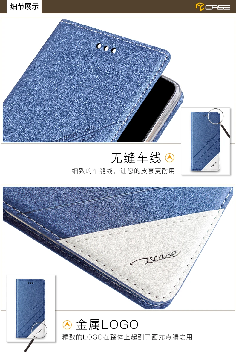 Чехол с откидной крышкой TSCASE Redmi 4 Prime чехол из искусственной кожи подставкой для