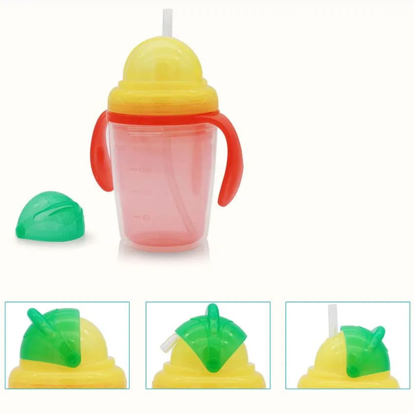 Нежные новые Бутылочки для воды новорожденных Детские тренировочные чашки