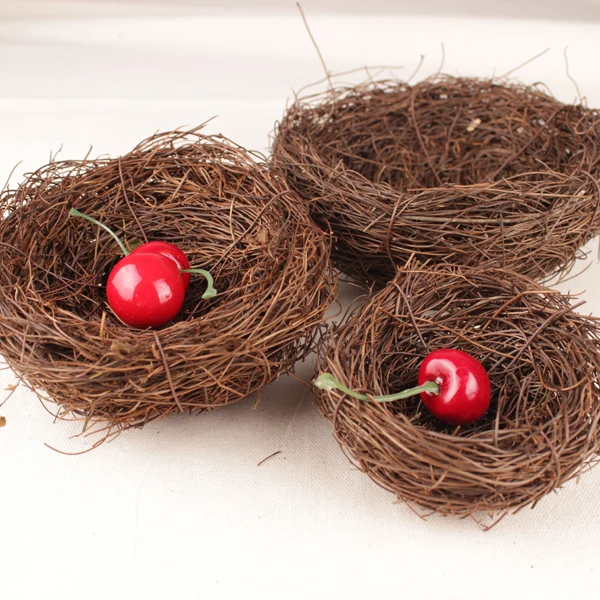 DIY аксессуары ротанговое гнездо Свадебные праздничные украшения кольцо для