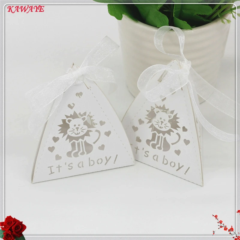 30 шт. детские подарочные коробки с рисунком льва Бумага коробка конфет лазерной