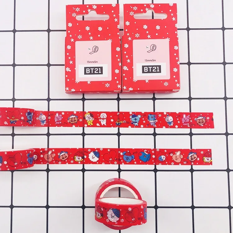 Новый Kpop BTS BT21 Рождество DIY Дневник ручная учетная запись альбом стикеры клейкие
