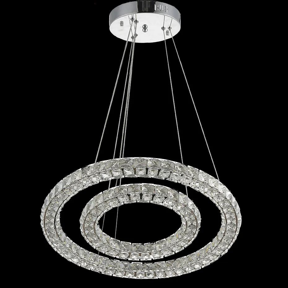

Dimmable Crystal Pendant Light Ring Pendant Lights Circle Rings Indoor Lamp Modern Crystal Pendant Light Circle Lamps Lighting