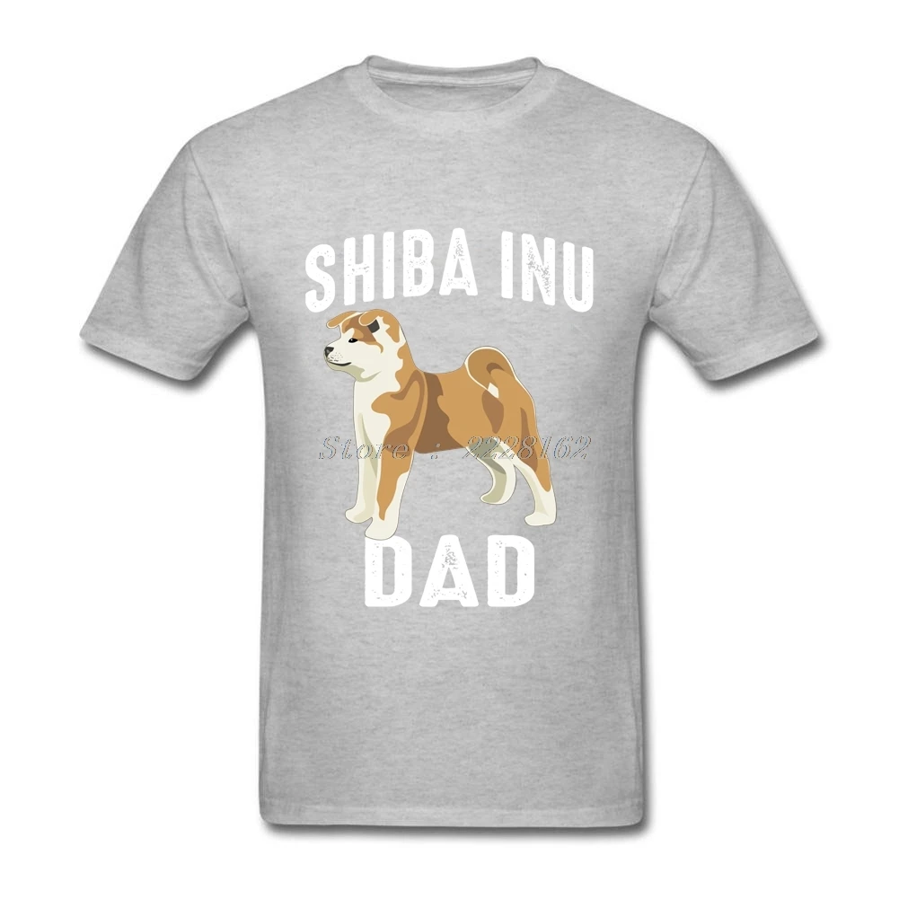 Рок Забавный собак Футболка Для Мужчин heather graith Дизайн Шиба ину папа плюс Размеры
