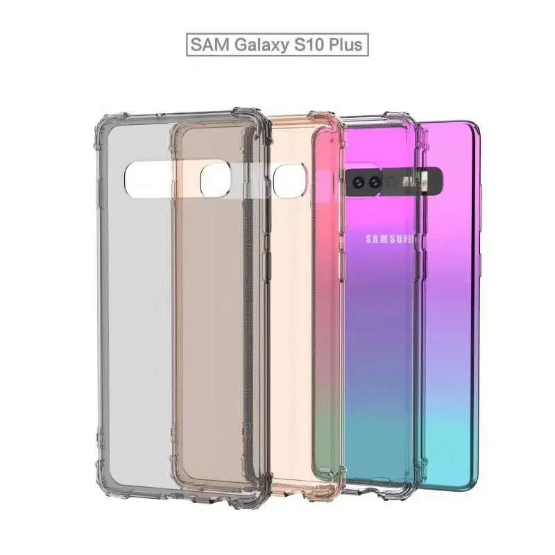 Анти-противоударный бампер чехол из ТПУ/силикона для samsung S10 плюс S10E J2 J3 J4 J5 J6 J7 Prime