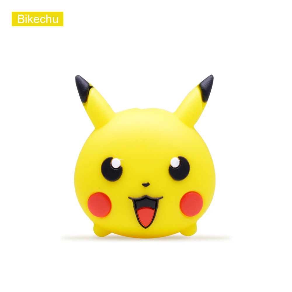 Bikechu ЦУМ милый мультфильм укус животных кабель протектор для iPhone USB кабель данных чомперы зарядное устройство провода намотки Организатор кукла модель - Цвет: Bikechu