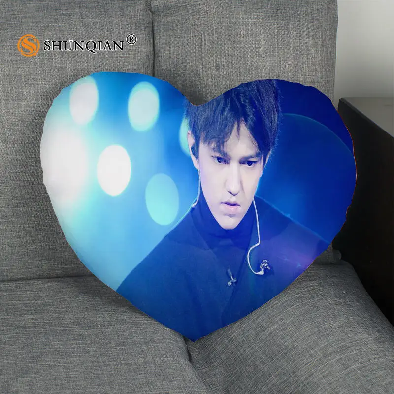 Hot Sale Dimash Kudaibergen Heart Shape Pillow Cover Custom zipper Pillowcase Just No Core Size 41x36cm 47x42cm | Дом и сад