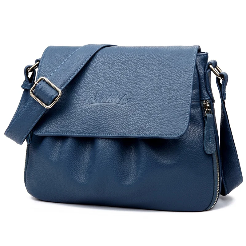 Женская сумка из натуральной кожи модный винтажный мессенджер через плечо