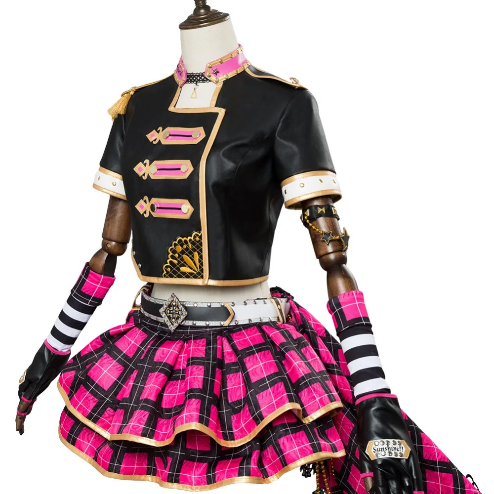 Love Live! Солнечный свет! Ruby Kurosawa Косплэй панк одежда в стиле рок Костюмы для косплея