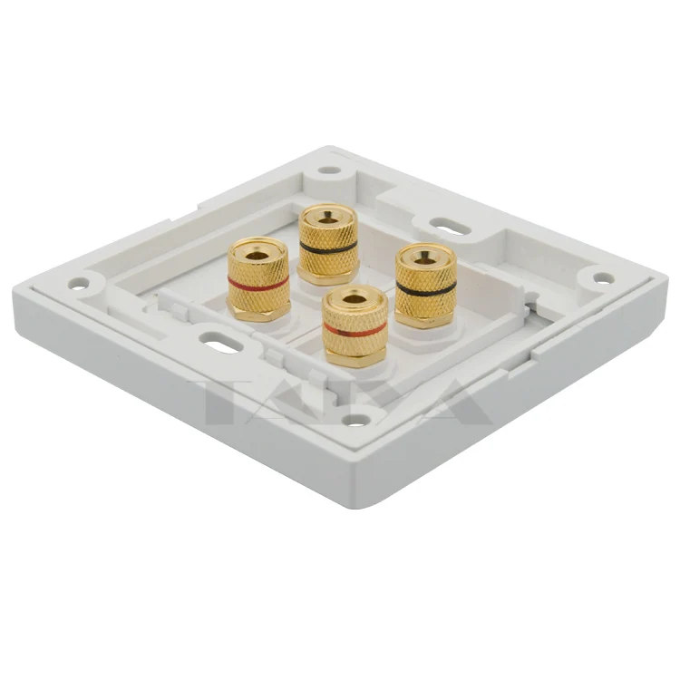4 порта динамик банан звуковая коробка Женская настенная пластина|wall plate|wall plate boxspeaker wall box |
