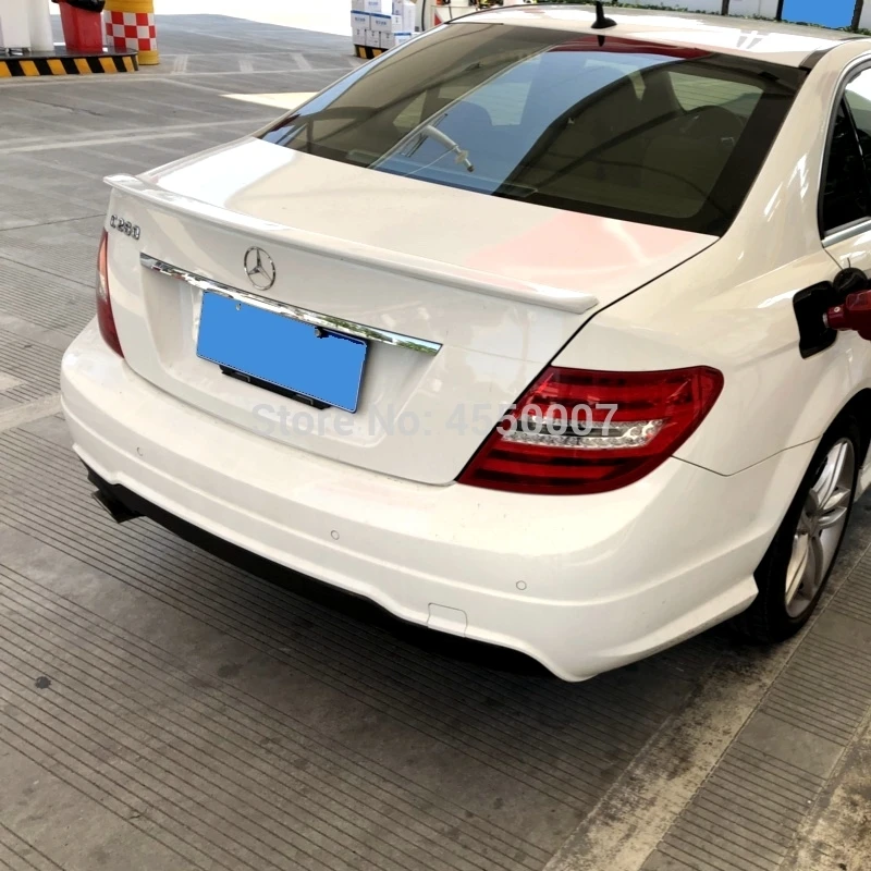 Для w204 mercedes benz надрезаемая подкладка, ABS Материал автомобильный спойлер заднего крыла для w204 mercedes benz C180 C200 C260 спойлер 2010