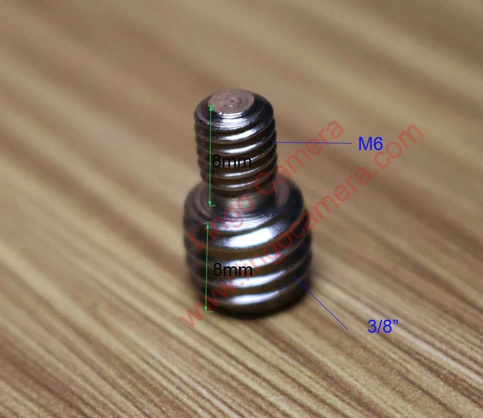 LL1484 M6 to 3/8&quot Screw for DSLR Camera Tripod Quick Release Plate Silver | Электроника