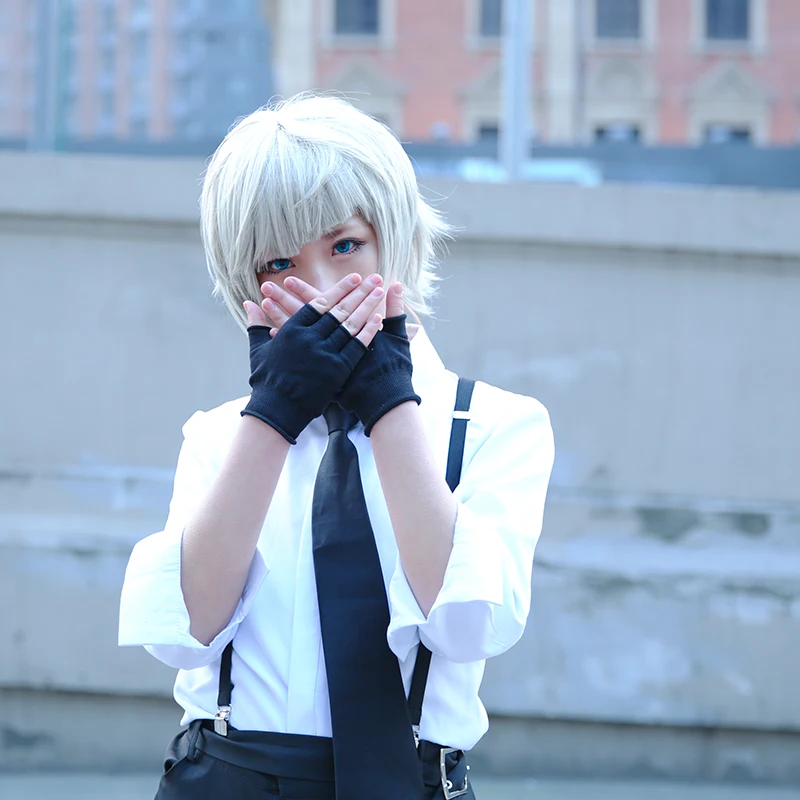Женский костюм с париком Nakajima Atsushi бродячих собак из аниме для косплея|cosplay