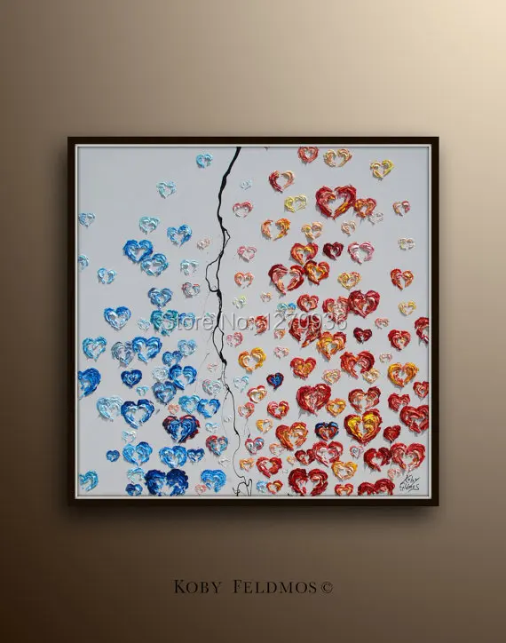 Нож с высоким уровнем навыков сильный сердечко ручная роспись любимое дерево в