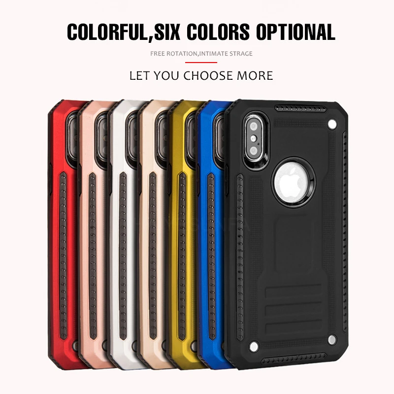 Luxury Armour Silicone Bumper Case On The For IPhone 8 6 6s 7 Plus PC Thin Hard Cover XR XS Max X TPU Shockproof |