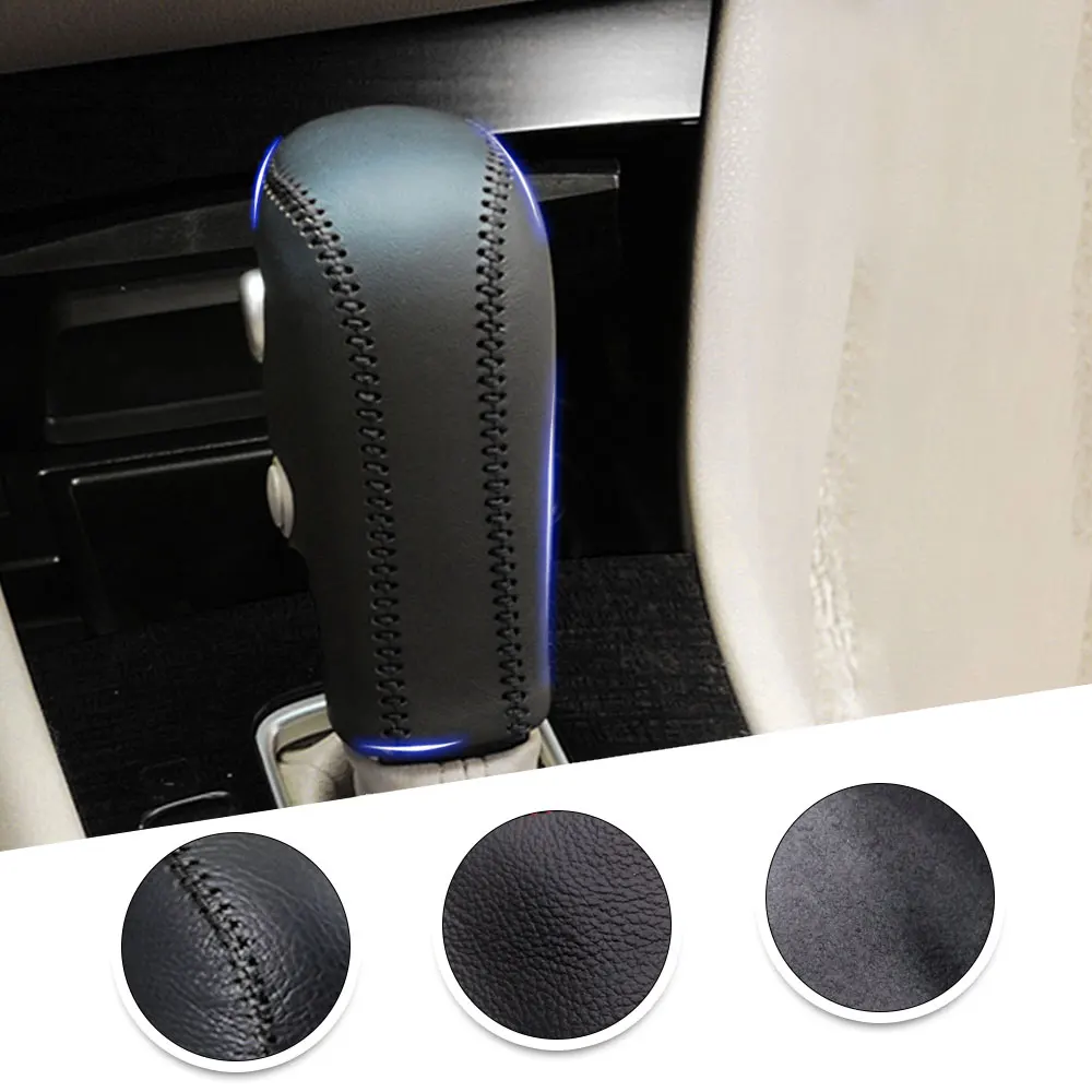 Автомобильный чехол из искусственной кожи для Nissan Geniss Tiida 2005-2010 Sylphy 2006- LIVINA 2008-2012 Bluebird 2006 ручка переключения передач