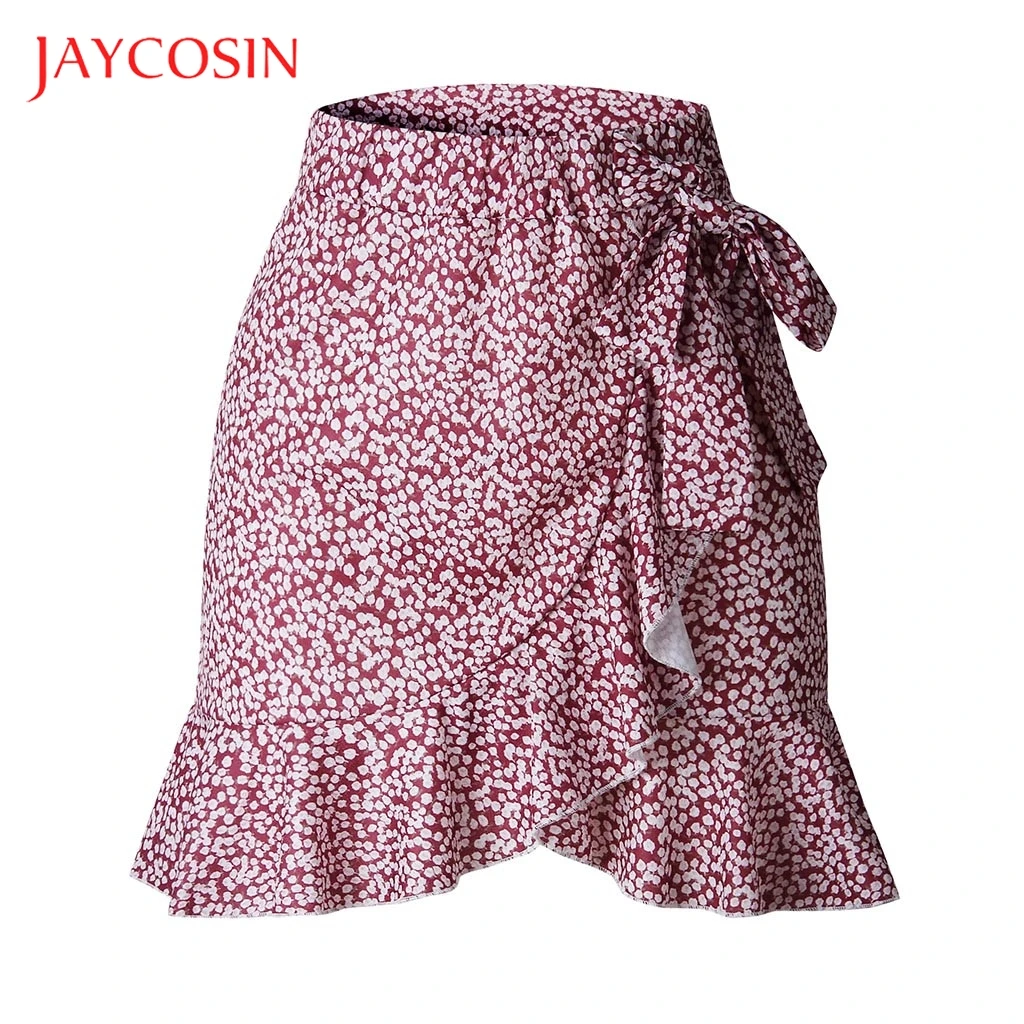 Женская вечерняя юбка JAYCOSIN повседневная короткая из полиэстера с высокой талией