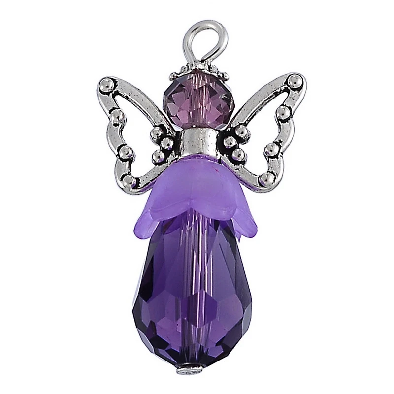 LASPERAL стеклянный акриловый кулон для ювелирных изделий девушка милая подвеска