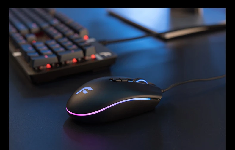 Оригинальная DEARMO E-Sports версия PMW3325 с 7 кнопками программируемая игровая мышь 6000 dpi Проводная оптическая игровая мышь для Pro Gamer