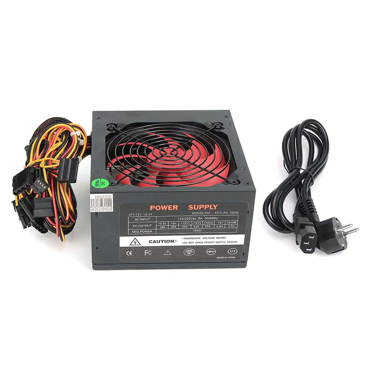 Макс 750 Вт PSU ATX 12 в игровой ПК блок питания 24Pin/PCI/SATA/ATX 700 Walt 12 см вентилятор компьютер блок питания для BTC