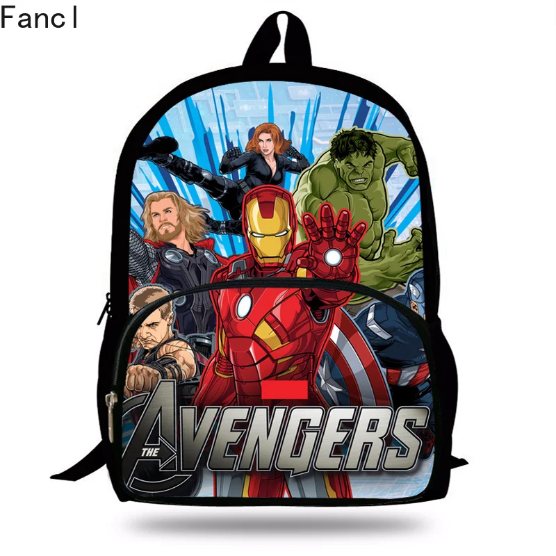 16 дюймов крутой рюкзак Thanos Avengers для школы мальчиков Книжная сумка Infinity War детей и