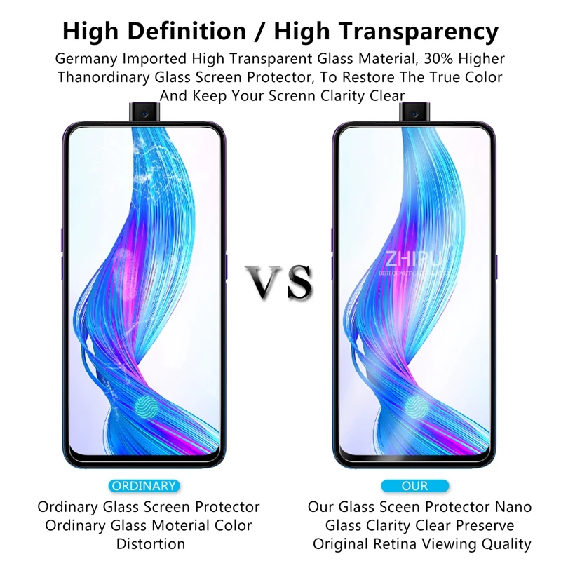 Закаленное стекло для Realme X 2 шт. 2.5D 9H закаленное премиум-класса RMX1901 защитная