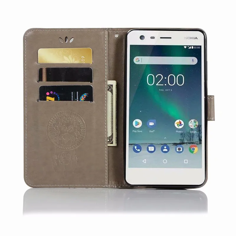 Чехол для Nokia 2 1 чехол книжка кошелек задняя крышка из искусственной кожи