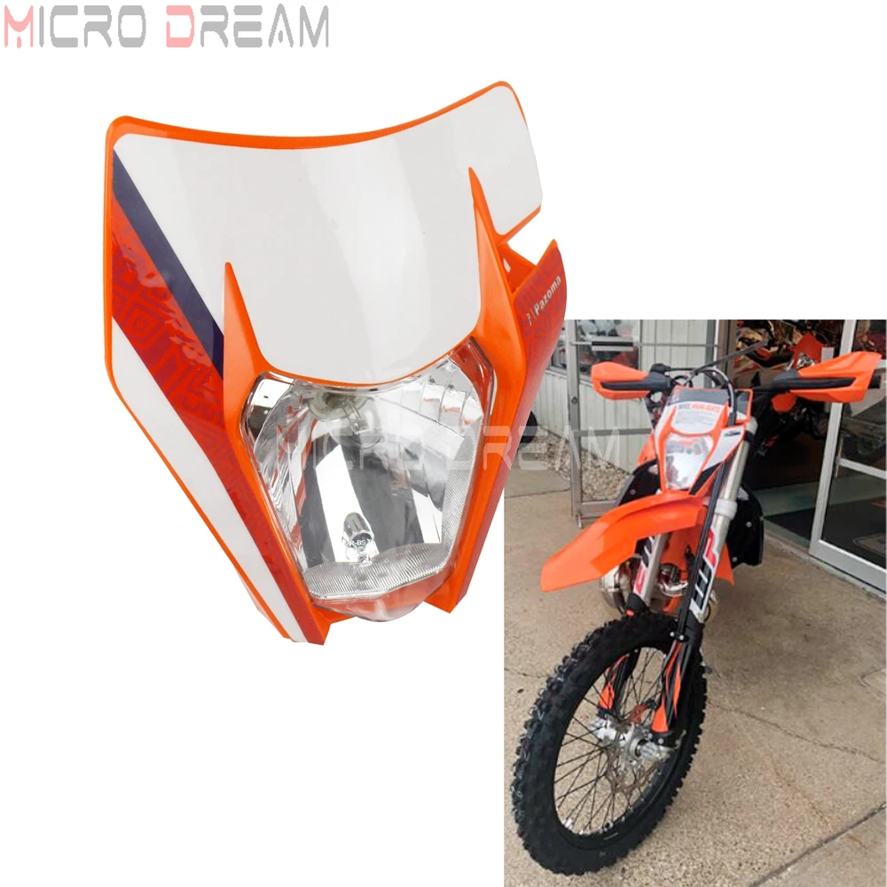 Оранжевый Светодиодный светильник для мотокросса Enduro MX 35 Вт универсальная лампа