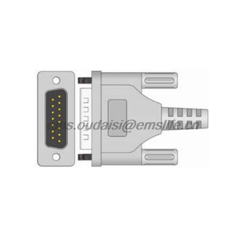Соединитель Schiller EKG DB15pin для ЭКГ-кабеля запасные части монитора пациента и