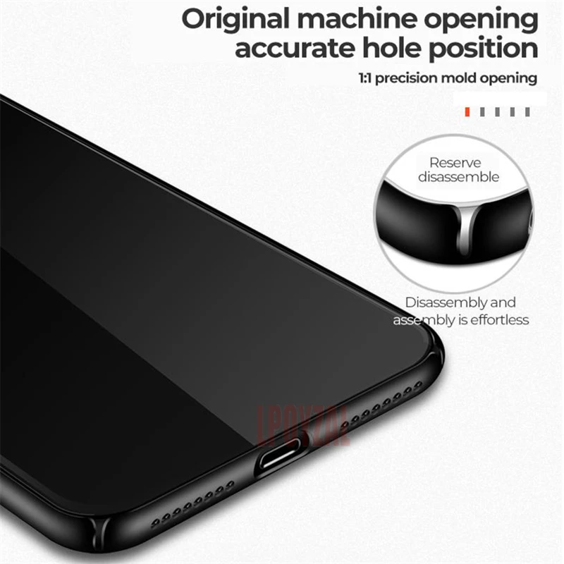 Ultra Slim Phone Case For iPhone 7 8 6 6S Plus 5S SE Hard PC Hollow Heat Dissipation Cases XR XS MAX X Back Cover |