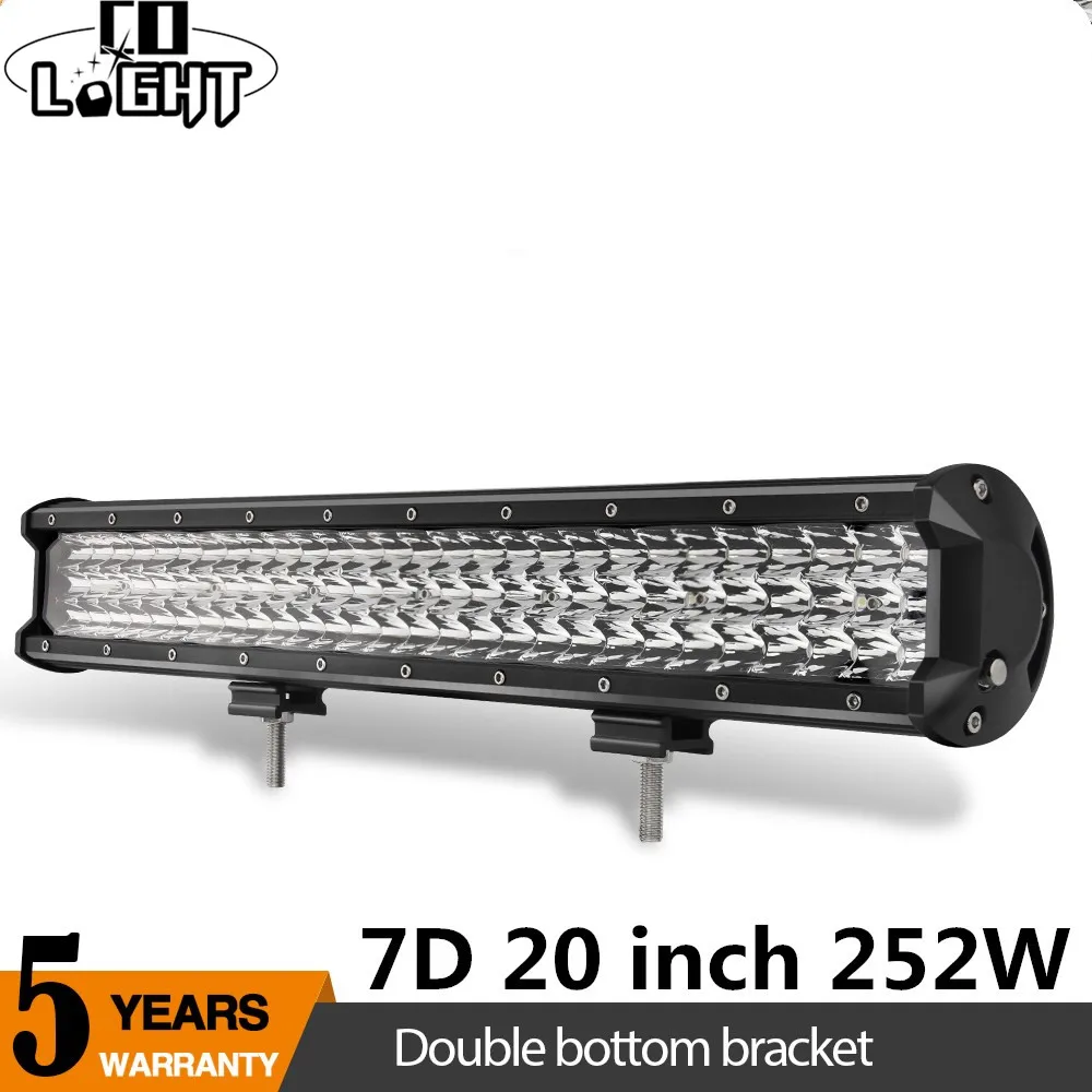CO LIGHT 252 Вт внедорожный светодиодный световой бар 20 дюймов рабочие огни точечный
