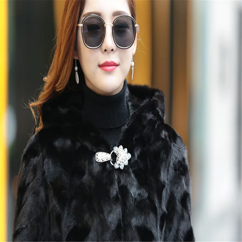 Женская шуба из натурального меха норки роскошная зимняя норки|mink fur coat|mink coats