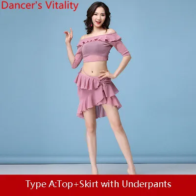 Type A as picture Танец живота топ юбки сексуальные женщины начинающих Slim Fit весна-лето сетка индийский восточный танец практика одежда наряд - Цвет: Type A as picture